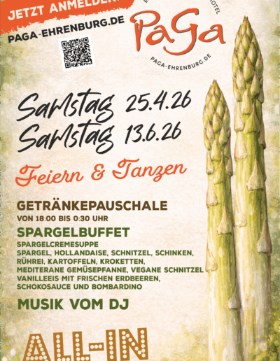 Spargelball, Spargeltour, Spargelparty, Spargel, Party, Sulingen, Twistringen, Bassum, Bruchhausen-Vilsen, Barnstorf, Diepholz, Vechta, Ehrenburg