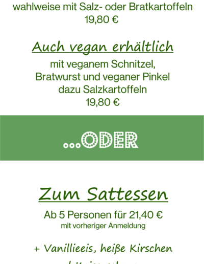 Grünkohl, Kohl und Pinkel, Pinkel, Kohl, Satt, Sulingen, Twistringen, Bassum, Ehrenburg